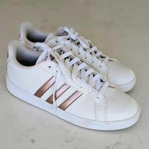 Adidas cloudfoam sneaker rose gold size 8
